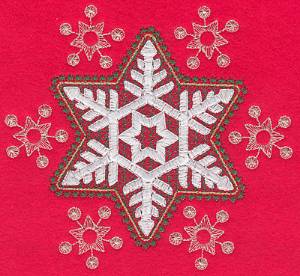 Picture of Elegant Snowflakes Machine Embroidery Design