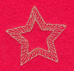Picture of Golden Star Machine Embroidery Design