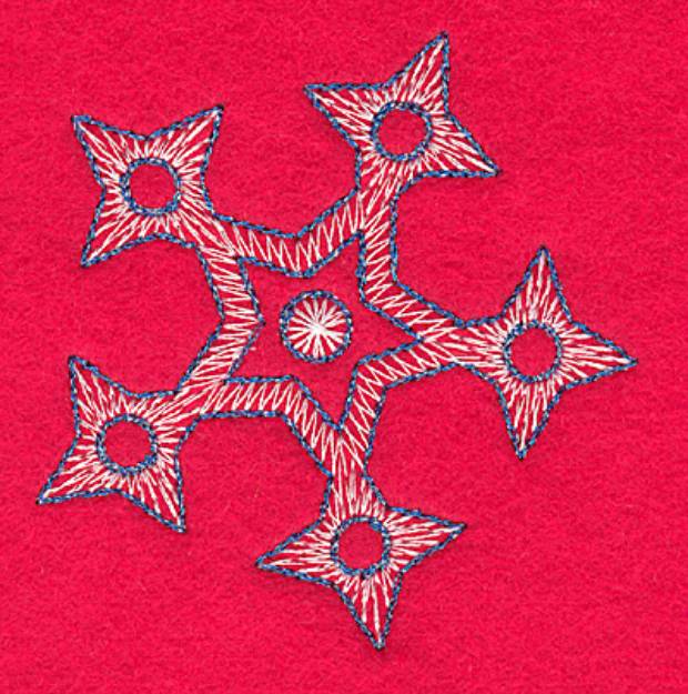 Picture of Snowflake Q small Machine Embroidery Design