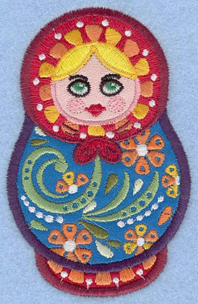 Picture of Matryoshka Applique Machine Embroidery Design