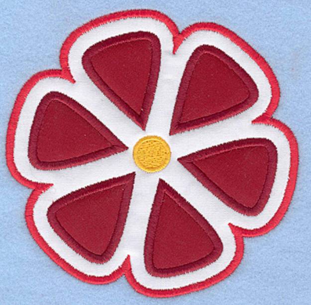 Picture of Double Applique Flower Machine Embroidery Design