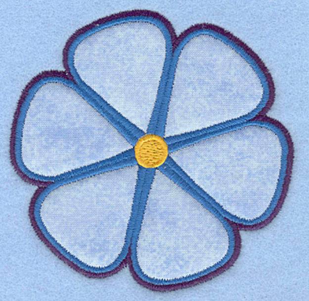 Picture of Flower Applique Machine Embroidery Design