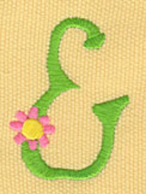 Picture of Floral Ampersand Machine Embroidery Design