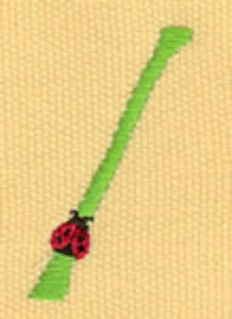 Picture of Ladybug on Slash Machine Embroidery Design