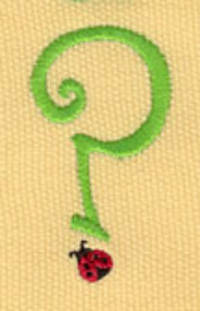 Picture of Ladybug Question Mark Machine Embroidery Design