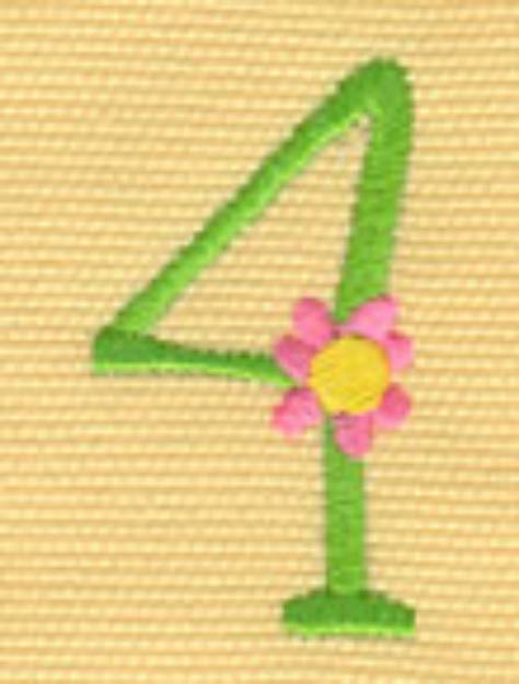 Picture of Flowered Four Machine Embroidery Design