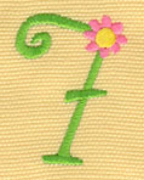 Picture of Floral Number Seven Machine Embroidery Design