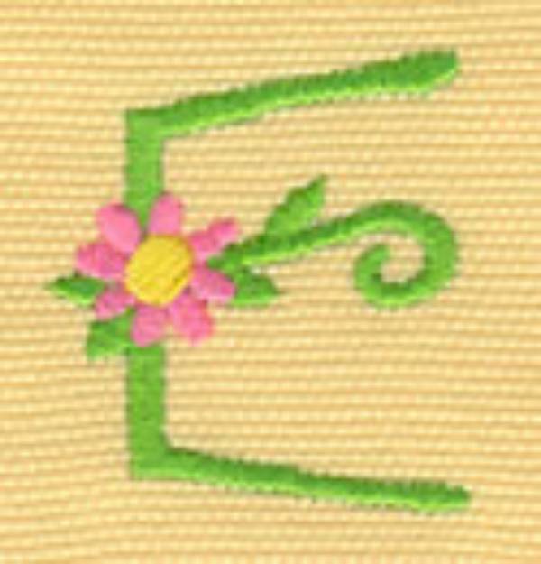 Picture of Ladybug Floral E Machine Embroidery Design