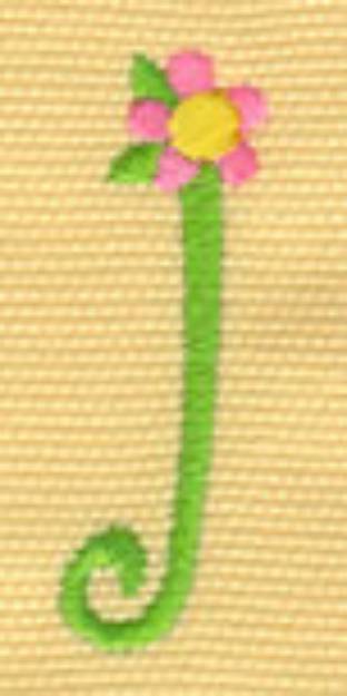 Picture of Lowercase Floral l Machine Embroidery Design