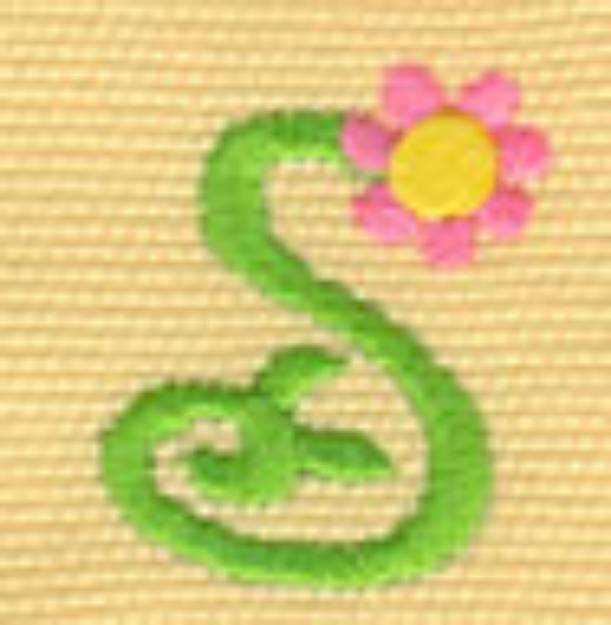 Picture of Ladybug Lowercase s Machine Embroidery Design