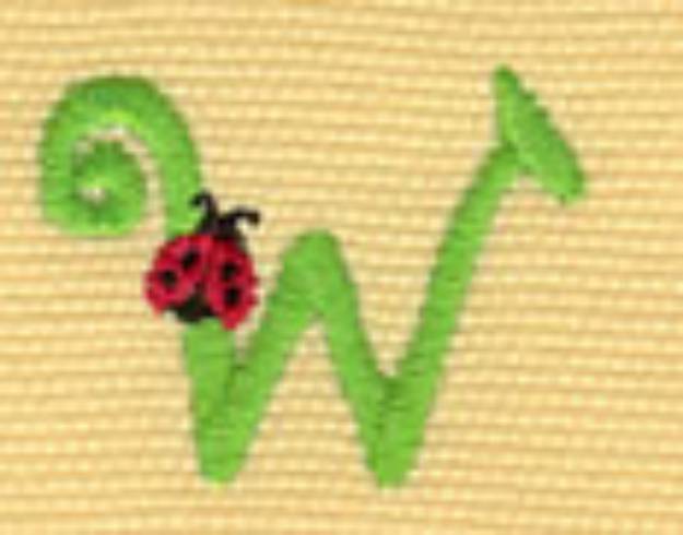 Picture of Ladybug Lowercase w Machine Embroidery Design