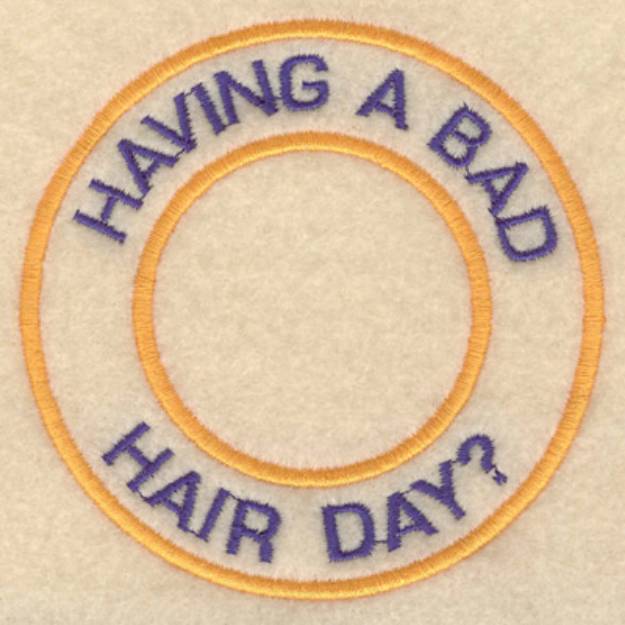 Picture of Bad Hair Day Machine Embroidery Design