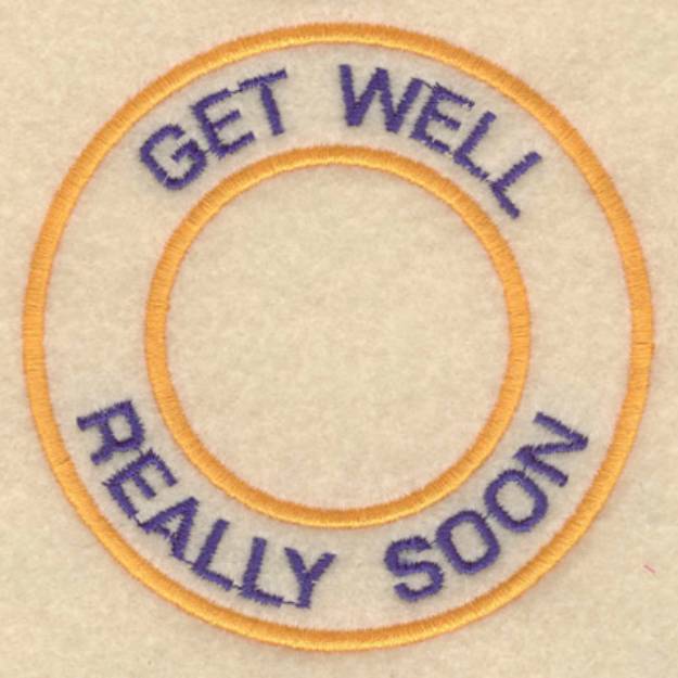 Picture of Get Well Really Soon Machine Embroidery Design