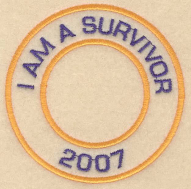 Picture of I Am A Survivor 2007 Machine Embroidery Design