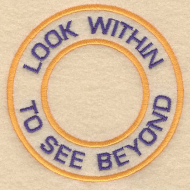 Picture of Look Within To See Machine Embroidery Design