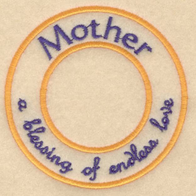 Picture of Mother, Love and Blessing Machine Embroidery Design