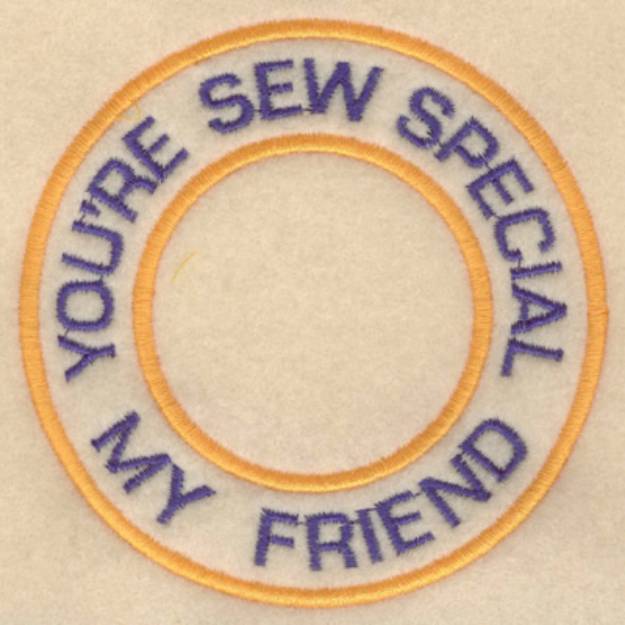 Picture of Sew Special Friend Machine Embroidery Design