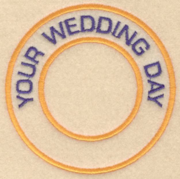 Picture of Your Wedding Day Machine Embroidery Design