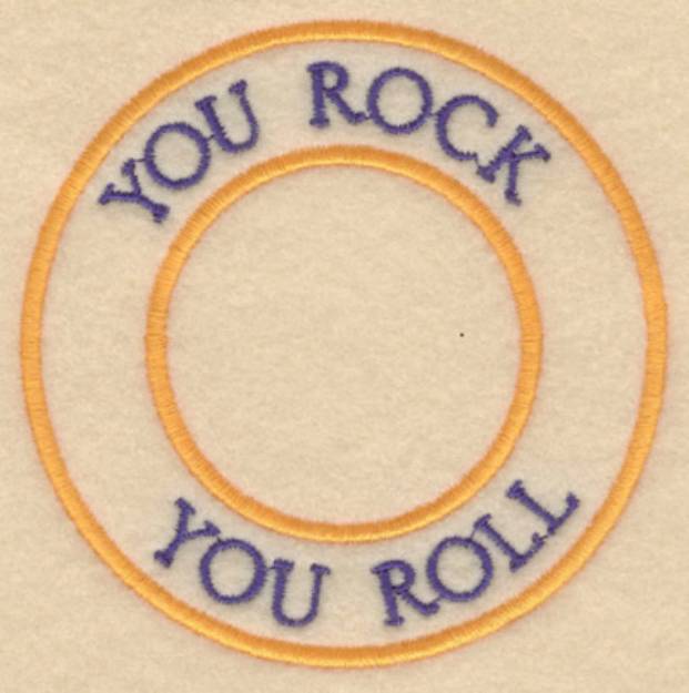 Picture of You Rock You Roll Machine Embroidery Design