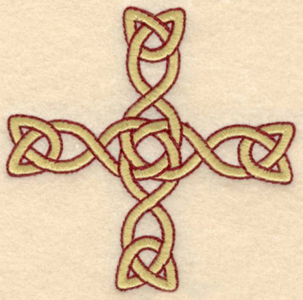 Picture of Woven Greek Cross Machine Embroidery Design