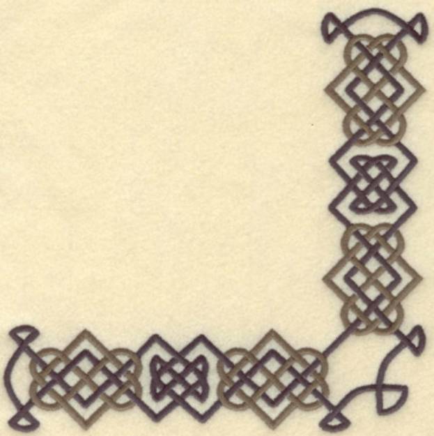 Picture of Celtic Knot Corner Machine Embroidery Design