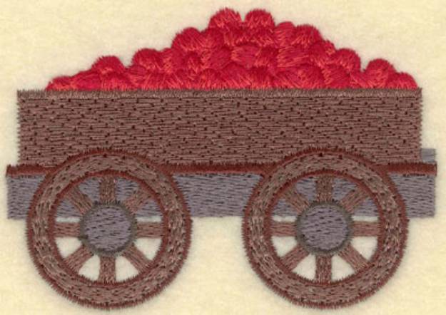 Picture of Apple Cart Machine Embroidery Design