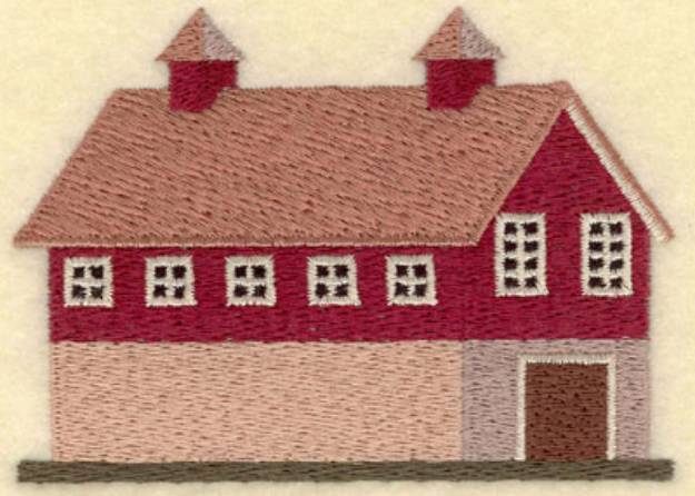 Picture of Amish Barn Machine Embroidery Design