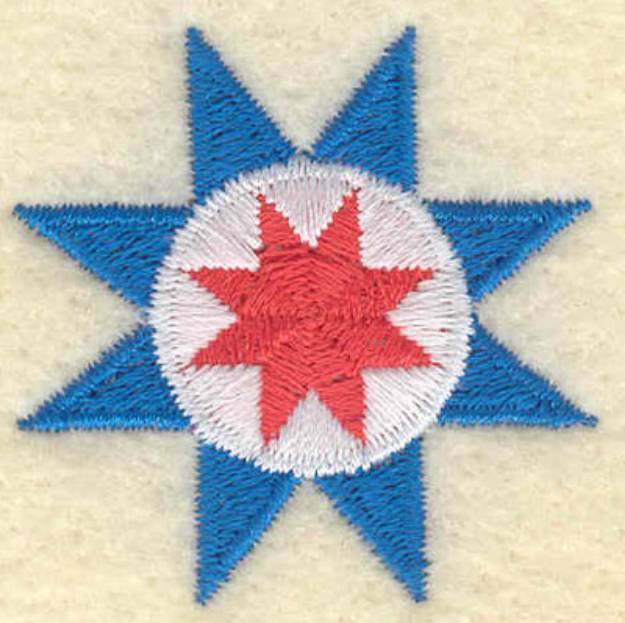Picture of Amish Eight Point Star Machine Embroidery Design