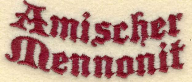 Picture of Amischer Mennonit Machine Embroidery Design