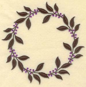 Picture of Holly Circle Machine Embroidery Design