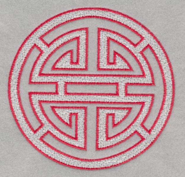 Picture of Chinese Longevity Symbol Machine Embroidery Design