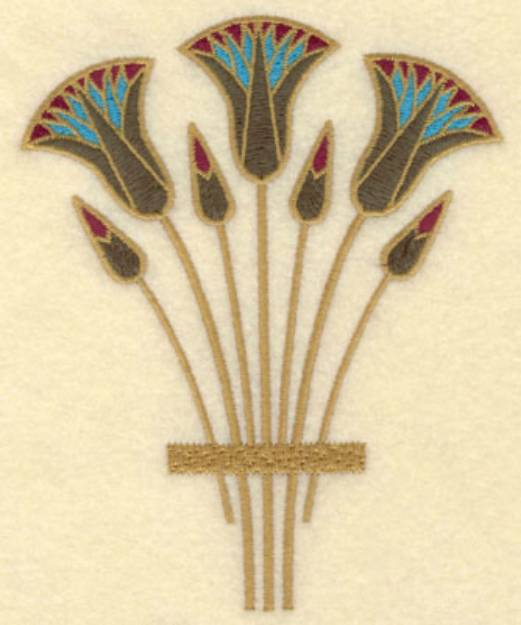 Picture of Egyptian Bouquet Machine Embroidery Design