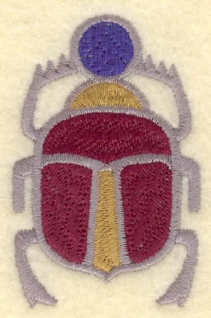 Picture of Egyptian Scarab Beetle Machine Embroidery Design