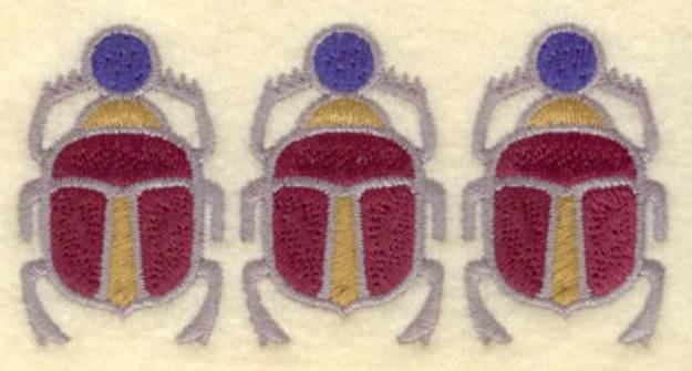 Picture of Scarab Beetle Row Machine Embroidery Design