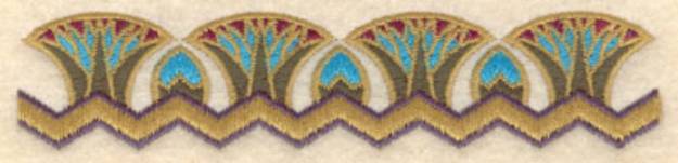 Picture of Lotus Buds Border Machine Embroidery Design