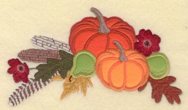 Picture of Fall Fruits Applique Machine Embroidery Design