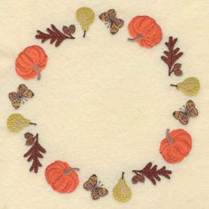 Picture of Autumn Harvest Circle Machine Embroidery Design