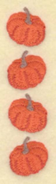 Picture of Four Pumpkins Machine Embroidery Design