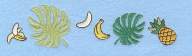 Picture of Bananas and Pineapple Machine Embroidery Design