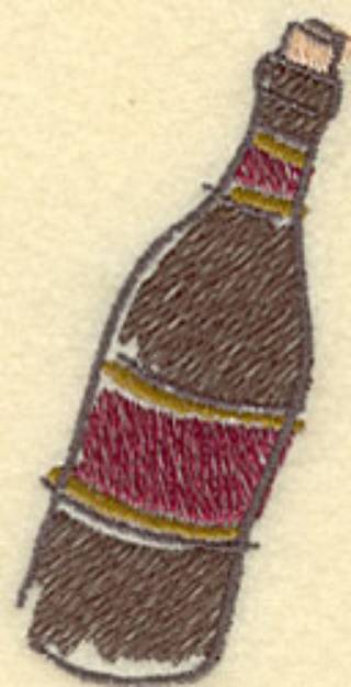 Picture of Wine Bottle Machine Embroidery Design