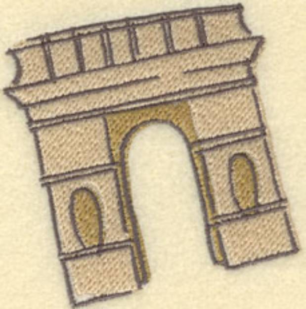 Picture of Arc De Triomphe Machine Embroidery Design