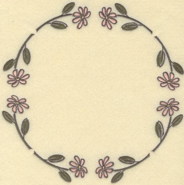 Picture of Daisy Circle Machine Embroidery Design