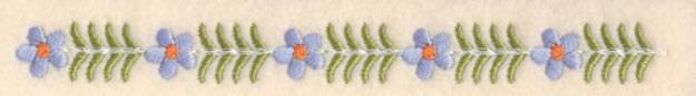 Picture of Forget-Me-Not Border Machine Embroidery Design