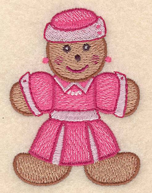 Picture of Gingerbread Woman Machine Embroidery Design