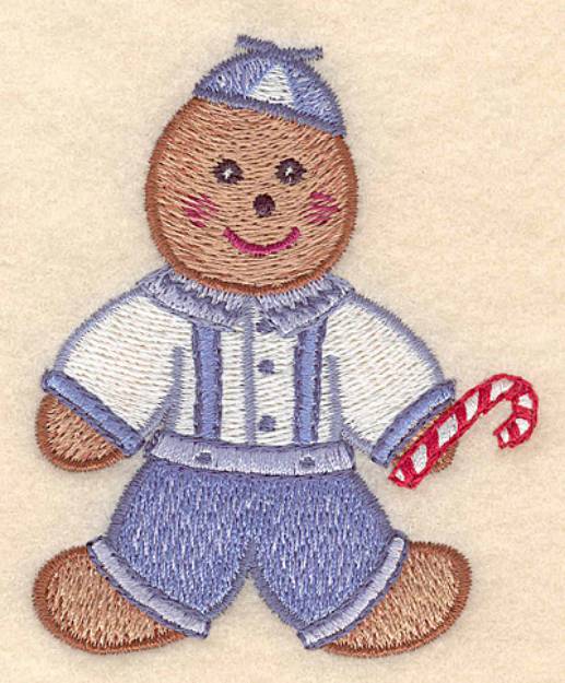 Picture of Gingerbread Boy Machine Embroidery Design