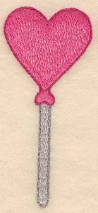 Picture of Heart Shaped Lollipop Machine Embroidery Design