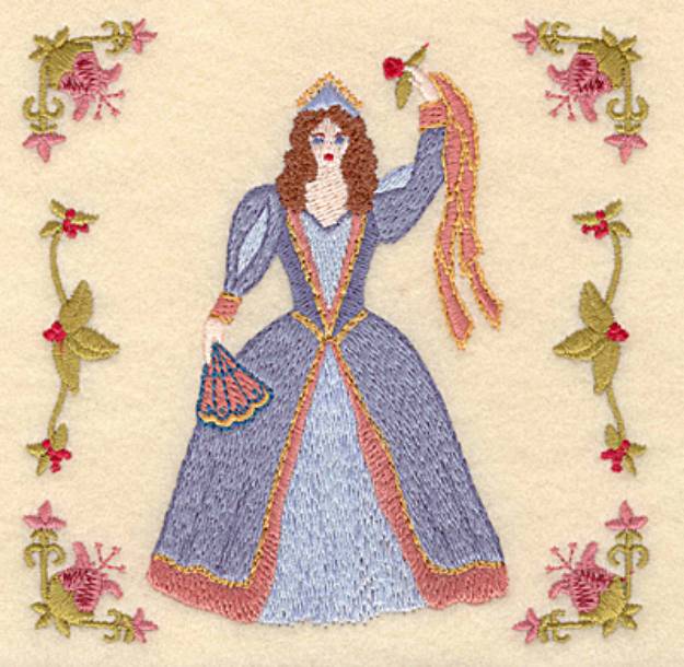 Picture of Nine Ladies Dancing Machine Embroidery Design