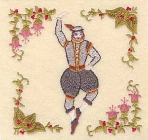Picture of Ten Lords Aleaping Machine Embroidery Design