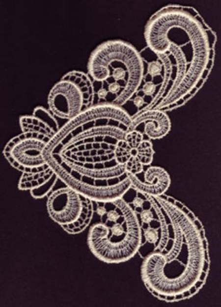 Picture of Lace Embellishment Machine Embroidery Design