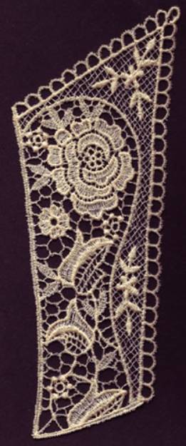 Picture of Floral Lace Decoration Machine Embroidery Design